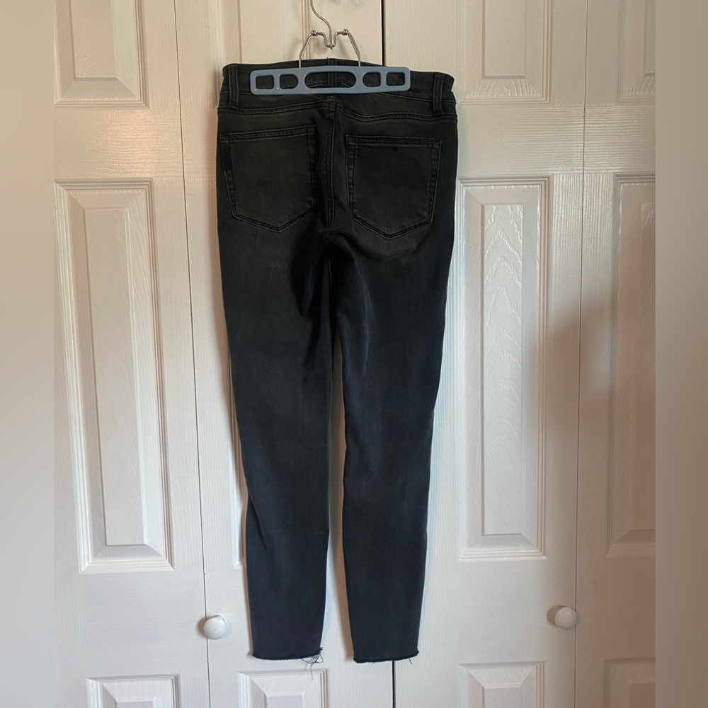 Women’s Paige Black Skinny Jeans Velvet Stripe Verdugo Ankle Size 26